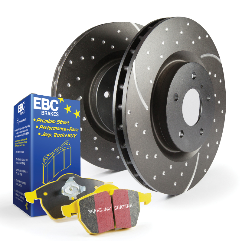EBC S5KR1514 S5K Yellowstuff Pad & GD Rotor Kit Rear for 12-21 Jeep Grand Cherokee SRT8 6.4L, SRT 392 6.4L, Trackhawk 6.2L, 18-24 Durango SRT 392 6.4L, 2021 & 23-25 SRT Hellcat 6.2L Questions & Answers