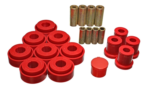 Energy Suspension Red Front End Control Arm Bushing Set - 5.3140R Questions & Answers