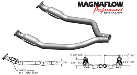 Magnaflow Direct-Fit High-Flow Catalytic Converter System for 06-14 Challenger, Charger, Magnum & 300C SRT8 6.1/6.4L HEMI - 16420 Questions & Answers