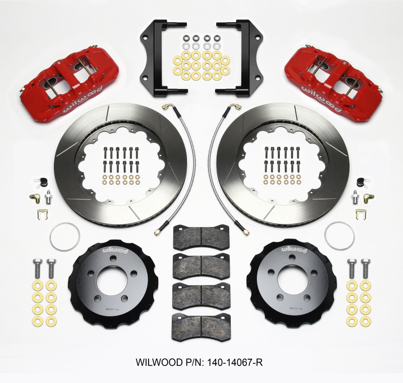 Wilwood 140-14067-R AERO6 Front Big Brake Kit Slotted Rotors Red Calipers for 12-23 Challenger, Charger & 11-23 300 3.6/5.7L RWD Questions & Answers