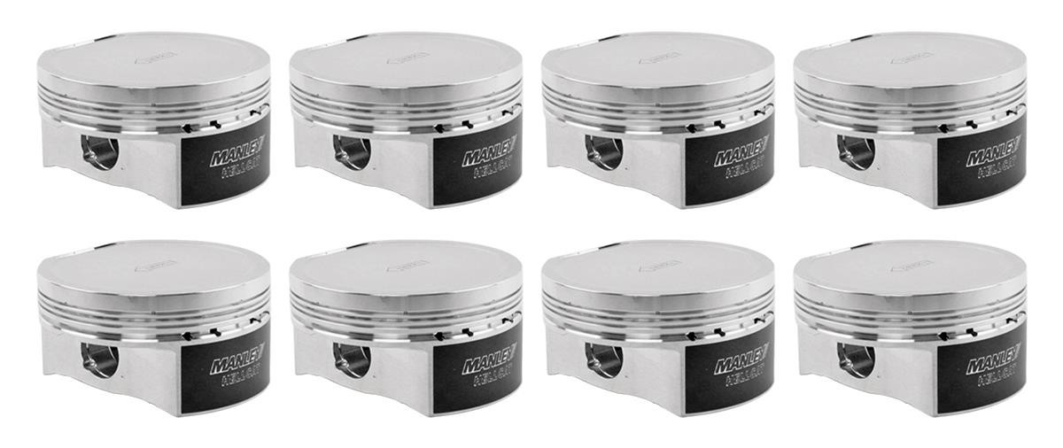 Manley 597400C-8 Stock Stroke Piston Set 3.917" Bore 9.3cc Dome .927" Pin for 5.7L Questions & Answers